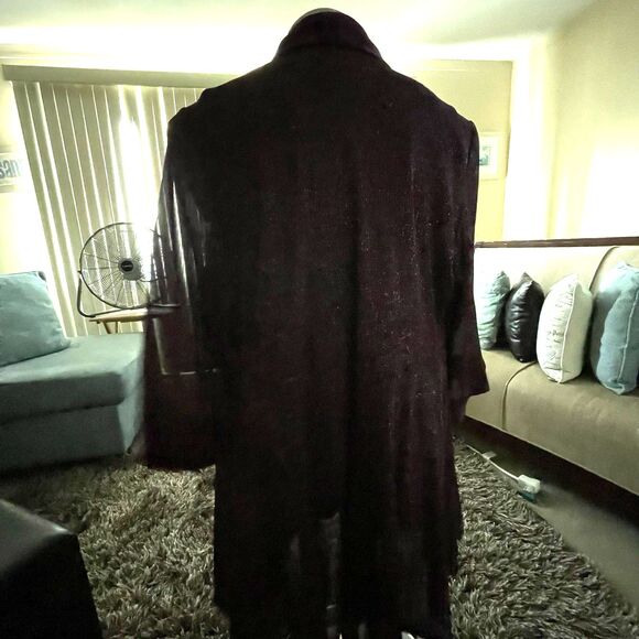 R & M Richards Women's Purple Metallic Open Front Jacket Plus Size 20W Wedding - Picture 7 of 14